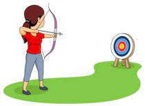 Girl Archer Shooting